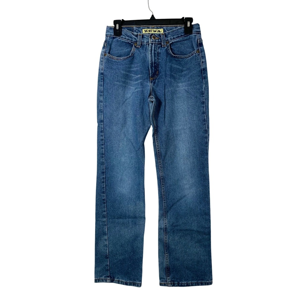 Zena Straight‎ Leg Jeans Mens 27x27 Blue Medium Wash Vintage 90s Denim